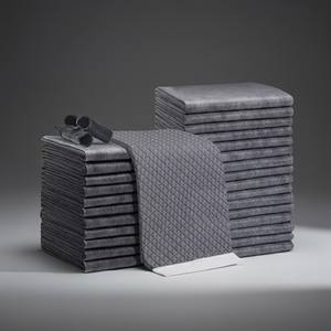 कुत्ते प्रशिक्षण पैड-बांस चारकोल सैप + फ्लुफ लुप-प्रूफ बैकअप हाइपोएलर्जेनिक शीर्ष शीट बांस चारकोल पालतू देखभाल मैट - Product Image 2