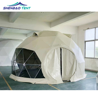 8m Usine En Gros De Luxe Igloo Dômes Géodésiques Maison Sphérique Jardin Véranda Anti Bruit Isolé Glamping Dôme Géodésique Tente