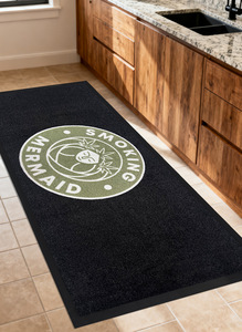 Traditional Red <b>Doormat</b> Rectangle Fabric Welcome Mat With Chinese Characters Indoor Floor Mat - Product Image 4