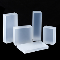 Boîtes plates en plastique PP givré personnalisées, boîtes en plastique translucide pliables en PVC PET givrées pour l'emballage
