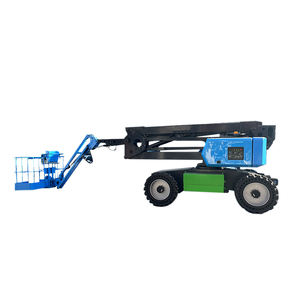 Plateforme de travail aérienne télescopique en acier certifiée CE en Chine, élévateur de chantier électrique à marche, type de <span class=keywords><strong>location</strong></span> - Product Image 1