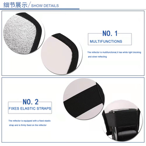 กล่องกระจายแสงแฟลชแบบสองด้านสำหรับกล้อง Canon Sony ตัวสะท้อนแสงแฟลชแบบ 2-in-1 สีเงิน/ขาว - Product Image 5