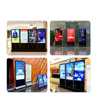 Pantalla Publicitaria Digital LED de Doble Cara Personalizable, Independiente, 4K, Táctil Inteligente, con Animación y Reconocimiento Facial