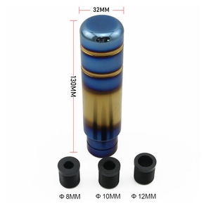 Auso-Racing Aluminum Alloy Gear <b>Shift</b> <b>Knob</b> 13cm Universal Car Manual Transmission Lever Rustproof - Product Image 2