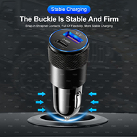 Cargador de coche 3.1A USB tipo C PD Apple Android teléfono móvil carga automóvil adaptador carga media todos los vehículos encendedor de cigarrillos