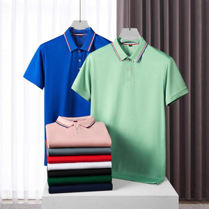 Custom Embroidered Printed Design Plain 220 Grams Cotton Polyester Polo Shirt Blank Short Sleeve Men Womens Golf Polo T Shirts - Product Image 1
