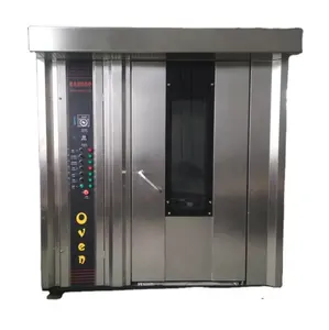 Horno rotatorio de pan diésel de 32 bandejas, equipo de panadería para hornear pan, otras máquinas para aperitivos, máquina de repostería, horno para hornear Baguette francés