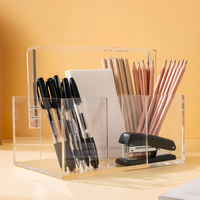Transparenter Acryl-Besteckorganizer, Verbessert die Tischordnung und Einfachheit der Nutzung für Küche, Messer, Gabeln