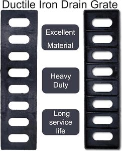 Grille de drainage carrée en <span class=keywords><strong>fonte</strong></span> ductile de classe <span class=keywords><strong>B125</strong></span>, robuste, en métal, pour la sécurité des sols en bord de route, couleur personnalisée - Product Image 4