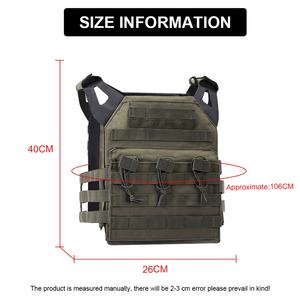 Sinairsoft Lightweight <b>Tactical</b> <b>Vest</b> Molle Plate Carrier for Outdoor Game Hunting Equipment-Made of Durable Nylon & Polyester - Product Image 5