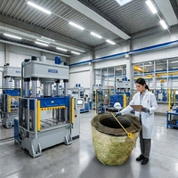 Presse hydraulique de moulage de diaphragmes en caoutchouc à contrôle de couleur précis de marque Steady pour la production de joints de pompes à soupapes