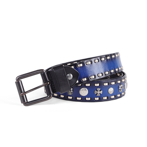 Ceinture en cuir de vache véritable, robuste, cuir tanné végétal naturel avec boucle en métal solide - Product Image 2
