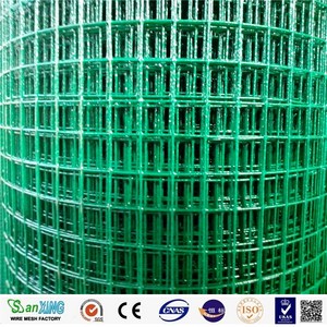 Rouleau de grillage soudé vert 1x10m, revêtement PVC, anti-insectes, clôture de jardin, protection extérieure - Product Image 4