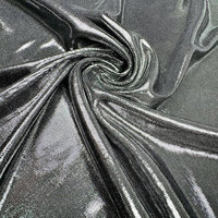 Tissu Métallique Brillant Bio Écologique Effet Feuille d'Argent, Tissu Extensible Doux pour Robes et Danse, Tricoté, Film Thermocollant, Nouvelle Collection, Vente Chaude