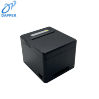 Imprimante thermique de reçus et codes-barres 80 mm à découpe automatique pour le commerce de détail, sans fil, Bluetooth, USB, machine d'impression de factures, alerte d'arrivée de commande