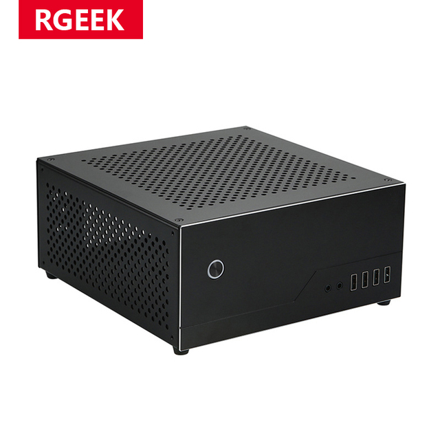 RGeek Unique SR01 Aluminum Alloy Computer Cases ITX Mini PC Towers Chassis Micro ATX Case