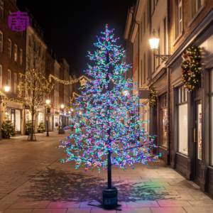 Lumière LED pour arbre à fleurs de cerisier en PVC imperméable et en fer pour décorations extérieures de Noël, d'Halloween et de sites touristiques culturels - Product Image 1