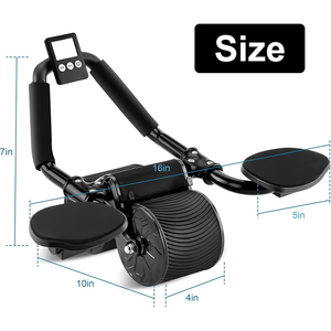 Rodillo Abdominal Antideslizante, Rueda de Rodillo Ab de Rebote Automático, Equipo de Fitness Portátil para Gimnasio en Casa - Product Image 6