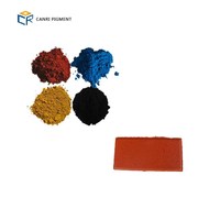Pigment rouge en oxyde ferrique, pour ciment de peinture, 10g