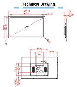 Màn hình cảm ứng <span class=keywords><strong>LCD</strong></span> Android 27 inch 1080P Full HD, màn hình cảm ứng điện dung 2K - Product Image 6