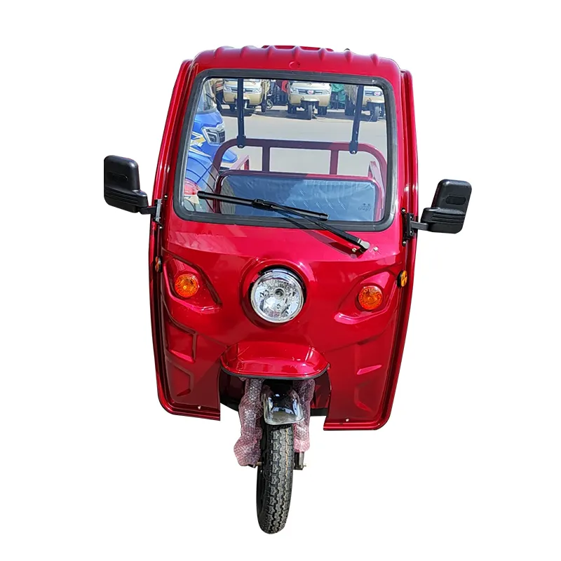 Popular motocicleta de tres ruedas 7.0Kw Super alta potencia triciclos motorizados con cabina cerrada