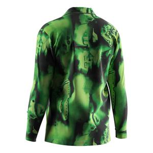 Chemise de plage personnalisée pour homme à manches longues, séchage rapide, motif floral, style bord de mer, idéale pour l'été - Product Image 2