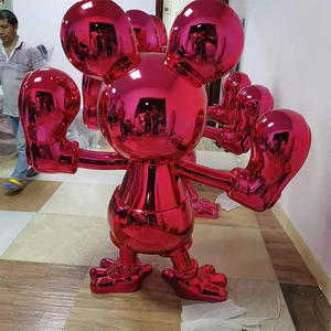 Sculpture grandeur nature Statue <span class=keywords><strong>de</strong></span> souris violette bizarre - Product Image 6