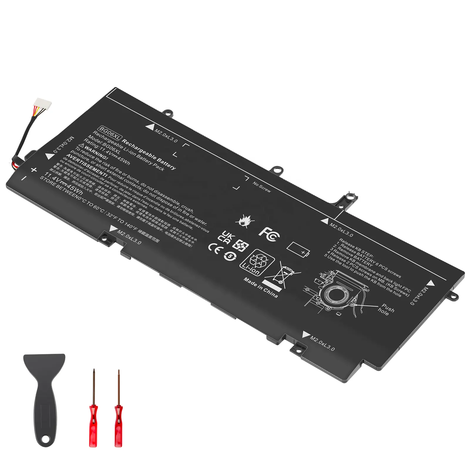 Bateria de lítio do portátil bg06xl, para hp elitebook 1040 g3 pro HSTNN-IB6Z HSTNN-Q99C 11.4v fabricante da china