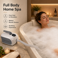 Tapis de bain à bulles en plastique réglable à 6 vitesses, bulles denses, massage complet du corps, spa domestique électrique écologique, télécommande sans fil