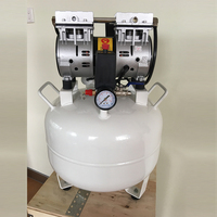 Compresseur d'air dentaire portable électrique sans huile Skylun SL-B12 OEM 1HP silencieux 110V/220V avec réservoir de 32L certifié CE pour 2 fauteuils