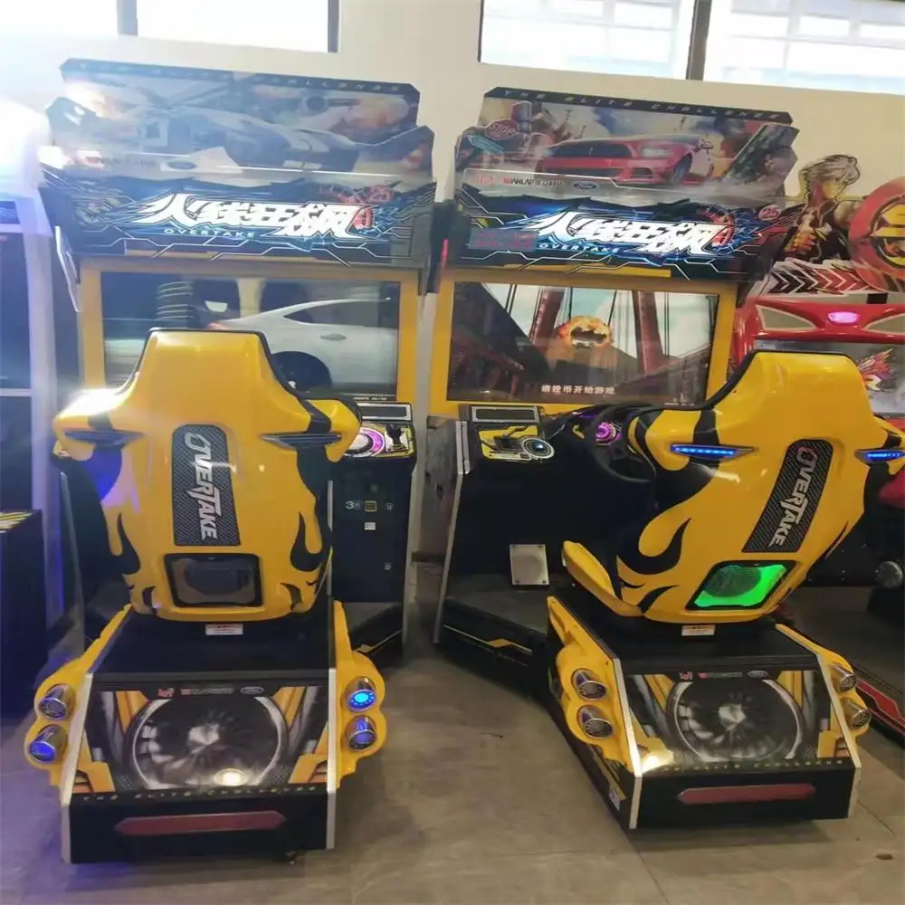 Commercio all'ingrosso a gettoni Arcade Racing Game Machine simulazione Arcade Game Racing Machine Car Racing Game