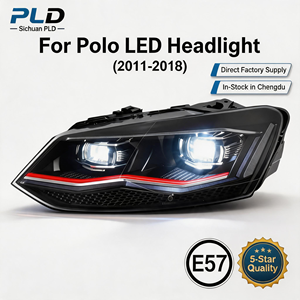 <span class=keywords><strong>Nuevos</strong></span> Faros LED para VW Polo MK5 6R 6C 2011-2018, Estilo GTI, Proyector LED Completo, DRL, Señal <span class=keywords><strong>de</strong></span> Giro Secuencial, Plug and Play, 6000K - Product Image 1
