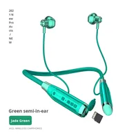 Écouteurs A12 pour 6.0, style tour de cou, étanches IPX5, semi-intra-auriculaires, sans fil, sportifs, avec emplacement pour carte, nouveau modèle privé transfrontalier