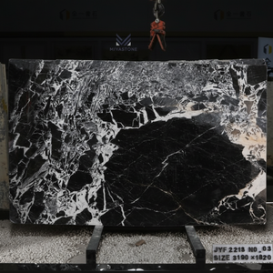 Losas de mármol negro de piedra de lujo que transmiten Luz de losa caliente - Product Image 1