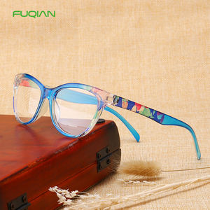 Lunettes <span class=keywords><strong>de</strong></span> <span class=keywords><strong>lecture</strong></span> œil <span class=keywords><strong>de</strong></span> chat bleu et rouge pour femmes Slim Presbicia Presbyopic Flower Frame - Product Image 5