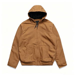 Veste de travail classique en toile lavée à capuche pour homme, style américain, printemps-automne - Product Image 3