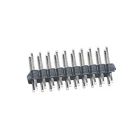 Conectores de Audio y Video de Latón con Contacto y Carcasa Soldables para Montaje en PCB, Paso de 2.54 mm, de Fila Recta, de 6 y 16 Pines