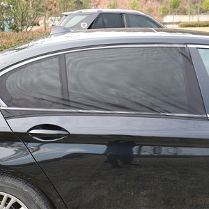 Cubierta de <span class=keywords><strong>ventana</strong></span> lateral de <span class=keywords><strong>coche</strong></span>, <span class=keywords><strong>mosquitera</strong></span> de tela, cortina lateral, gasa negra, protector solar, aislamiento térmico, Universal - Product Image 4