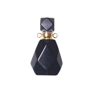 Collier diffuseur de parfum en pierres précieuses naturelles Zyo Jewelry, avec bouteille en cristal d'améthyste et quartz - Product Image 4