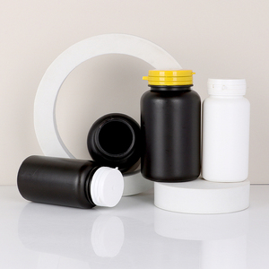 Personnalisable 150cc 250cc HDPE vide flacons de pilules avec bouchons pour la médecine et les prescriptions - Product Image 1