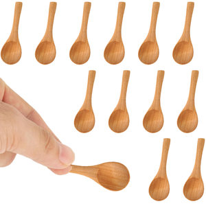 Spatule en bois de cuisine résistante à la chaleur, spatule à riz en bambou antiadhésive, cuillère de cuisine, ustensile, ensemble de 12 outils de cuisine - Product Image 1