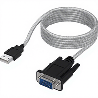 Conector USB a RS232 DB9, Adaptador USB 2.0 de 9 Pines, Cable FTDI