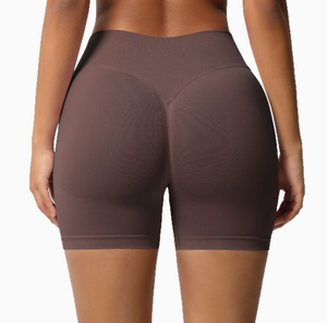 Shorts Deportivos de Cintura Alta para Mujer, Sin Costuras, Transpirables, Ligeros, de Secado Rápido, para Yoga y <span class=keywords><strong>Fitness</strong></span>, Spandex/Nailon - Product Image 3