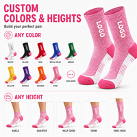 Chaussettes de sport rembourrées personnalisées toutes saisons, respirantes, pour la course à pied, le basketball, unisexes, chaussettes de sport personnalisées pour l'entraînement