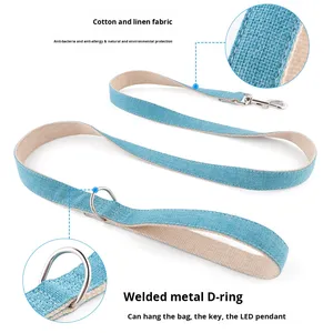 Correa para Perro Más Vendida, Correa de Cáñamo Ecológica de Alta Calidad, Material de Cáñamo Natural, Correa para Mascotas para Entrenamiento al Aire Libre - Product Image 2