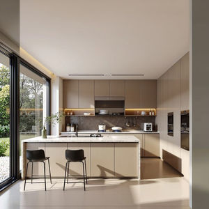 Diseño personalizado <span class=keywords><strong>de</strong></span> fábrica con juego <span class=keywords><strong>de</strong></span> unidades <span class=keywords><strong>de</strong></span> cocina <span class=keywords><strong>de</strong></span> madera Gabinetes modernos Cocina Alacenas <span class=keywords><strong>De</strong></span> Cocina con fregadero - Product Image 1