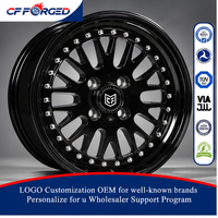 Jantes en alliage forgé personnalisées de qualité supérieure, finition noire brillante, multi-rayons, 5x120, 2 pièces, à bordure échelonnée, pour Chevrolet Camaro SS
