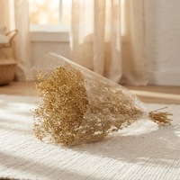 Bunga Gypsophila Awet Tahan Lama Grosir Satu Tempat, Bunga Million Star Emas Awet untuk Dekorasi Hari Natal