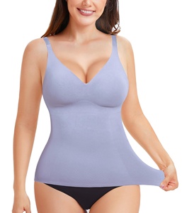 Femmes de haute qualité lisse col en V Shaper Camisole meilleur gilet de Compression contrôle du ventre Shaper <span class=keywords><strong>haut</strong></span> enveloppement taille moulante shapewear - Product Image 6