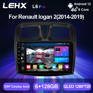 Autoradio LEHX con Lettore Video per Renault Logan <span class=keywords><strong>2</strong></span> <span class=keywords><strong>Sandero</strong></span> <span class=keywords><strong>2</strong></span> 2014-2019 Symbol, Android 12, <span class=keywords><strong>2</strong></span> Din, Carplay, GPS, Lettore DVD per Auto - Product Image 2